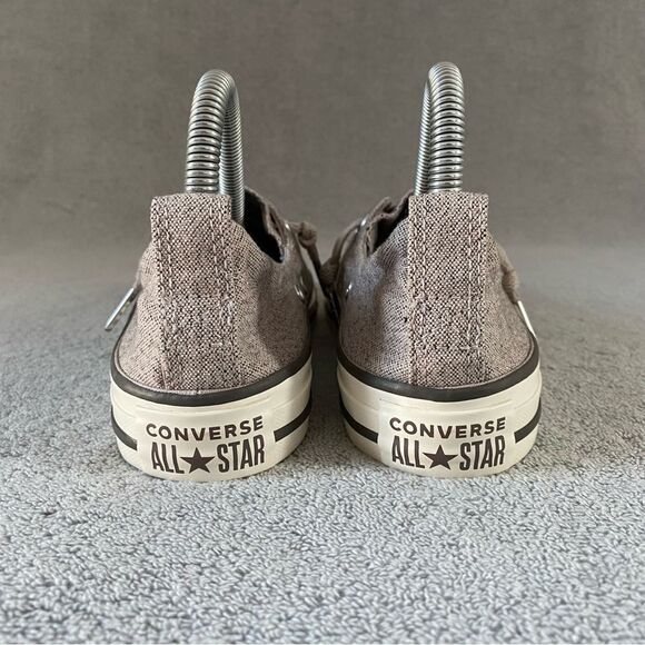 Converse Womens 6 All Star Shoreline Slip On Classic Comfort Shoes Taupe Gray - Picture 4 of 7